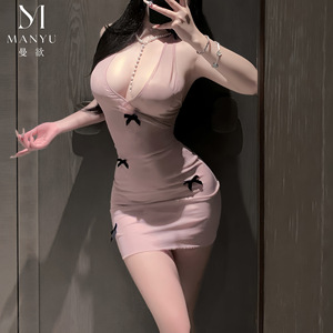 ชุดชั้นในเซ็กซี่ Manyu Original - ชุดนอนตาข่ายโบว์หวานๆ สไตล์สาวบริสุทธิ์ - ชุดเดรสรัดรูปโชว์หลังเซ็กซี่ รุ่น 8011 - Product Image 2