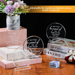 Targa personalizzata in acrilico per il premio <span class=keywords><strong>di</strong></span> apprezzamento dei colleghi e dei dipendenti per il regalo <span class=keywords><strong>di</strong></span> pensionamento per l'anniversario - Product Image 2