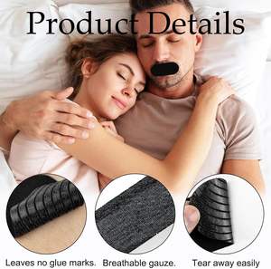 Plester mulut untuk tidur malam lebih baik plester Cina berkarat pita mengurangi mendengkur tidur bicara kebiasaan buruk pita lembut untuk - Product Image 2