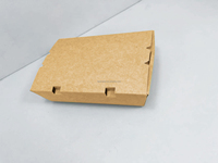 Emballage alimentaire en papier de haute qualité pour emporter, conteneur en kraft, vente en gros rapide, boîte à emporter jetable