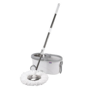 Ensemble de serpillière rotative intelligente magique directement de l'usine, nettoyage à 360°, <span class=keywords><strong>sol</strong></span> de cuisine, essorage facile, seau en acier inoxydable - Product Image 6