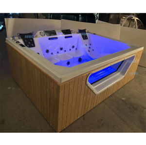 Termoformato Jacuzzsis Infinito Spa Hot Tube Jacuzziss Câmara de crioterapia ao ar livre Tina Piscinas Natação Exterior - Product Image 5