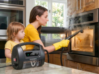 Nettoyeur Vapeur Sec Portable 1800W 54oz 230F Sans Ébullition pour Dégraissage de Brûleurs de Cuisinière, Micro-ondes et Hottes de Cuisine, Vente en Gros OEM CE RoHS