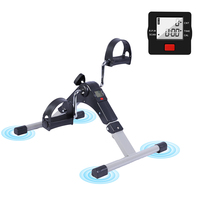 Bicicleta Plegable para Debajo del Escritorio, Entrenador de Brazos y Piernas, Equipo de Fitness, Mini Bicicleta Estática para Interiores, para Personas Mayores