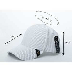 Gorra de Béisbol Bonic de Pana, 6 Paneles, Ajustable, Unisex, Color Sólido, Primavera/Verano, Casual, 58-63 cm, 100% Algodón - Product Image 1
