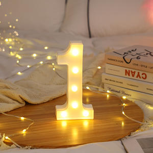 Letras Decorativas con Luces LED '1' de 6.3 Pulgadas para Decoración de Fiestas, Baby Shower, Cumpleaños, Bodas, Compromisos - Product Image 1