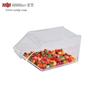 Présentoirs à bonbons en acrylique pour la vente au détail en usine au Vietnam / Distributeurs de bonbons et de noix en perspex / Présentoirs à bonbons en acrylique pour comptoir