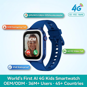 Smartwatch Quadrato IP68 Impermeabile Android GPS+SIM+WiFi, Schermo Touch TFT da <span class=keywords><strong>1</strong></span>,8 Pollici, Video 4G, Assistente Vocale AI, Cinturino in Silicone - Product Image 2