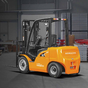 รถยกไฟฟ้าแบบพกพาแบตเตอรี่ลิเธียม Hangcha 2 ตัน ได้รับเครื่องหมาย CE รถยกไฮดรอลิกแบบขับเคลื่อน 4 ล้อ ความเร็ว 21 กม./ชม. สำหรับคลังสินค้า - Product Image 4