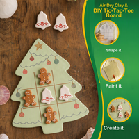 Kit de Pâte à Modeler Éducative Non Toxique avec Logo Personnalisé, Cadeau Artistique pour Garçons et Filles de 8 Ans et Plus, Jeu Tic Tac Toe