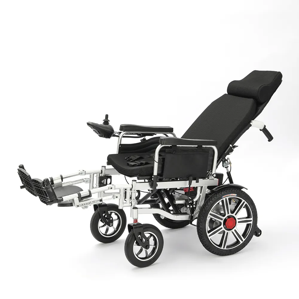 Melhor Fábrica-Ofertas Diretas em Iron Wheelchairs com 12ah Bateria e 130kg Peso Capacidade para deficientes