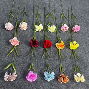 Fleurs artificielles en soie, carnations à tige unique, pour la décoration intérieure, les arrangements de table, l'ameublement d'hôtels, vente chaude transfrontalière - Product Image 2