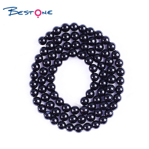 Bestone Batu Akik Hitam Alami Manik-manik Batu Permata Bulat Longgar Manik-manik <span class=keywords><strong>Onyx</strong></span> untuk Membuat Perhiasan Gelang Kalung - Product Image 5
