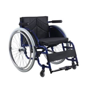 Precio de fábrica Silla deportiva de ruedas plegable para centro de rehabilitación Aleación de aluminio Tipo de ocio Silla de ruedas deportiva - Product Image 1