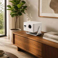 Projecteur LCD HY320Max 1080P 400 ANSI Lumens avec Mise au Point Automatique/Compensation de Trapèze Automatique, Haut-parleurs Intégrés, Prise en Charge du WiFi 6 5.4 et 8K, Compatible Android