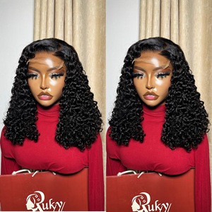 Perruque en cheveux humains vierges brésiliens bruts, bouclés birmanes, avec dentelle frontale HD transparente pour femmes noires - Product Image 5