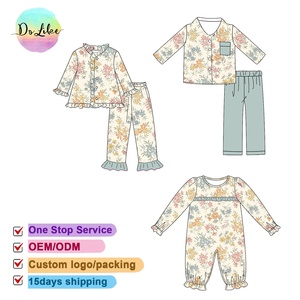 Combinaison bébé à imprimé floral et à carreaux, ensemble de 2 pièces pour enfants, body bébé à carreaux à manches longues, haut bébé, ensemble de pantalon pour enfants - Product Image 2