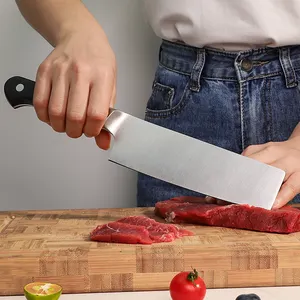 Cuchillo De Cocina ABS-Griff hochwertiges kohlenstoff-Edelstahl 7-Zoll Gemüseschneiden Nakiri-Messer geschmiedet Küchenmesser
