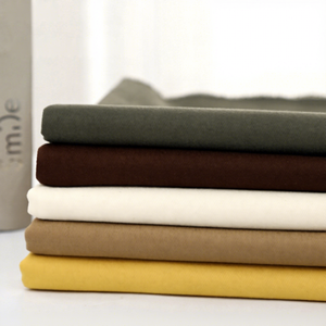 Tissu sergé extensible en coton brossé carbone 16S, élastique moyen, tissé, couleur kaki, pour vêtements de travail, en stock - Product Image 2