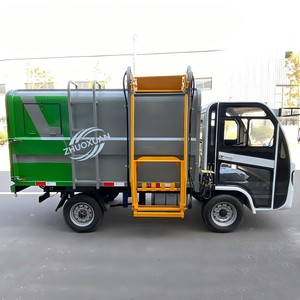 Camión de Basura Eléctrico Autocargable de Nueva Energía, Vehículo de Transferencia de Residuos Tipo Cubeta - Product Image 3