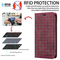 Étui portefeuille magnétique en cuir FRID Protection pour iPhone 17 Air 16E 16 15 Plus 14 13 Mini 12 Pro Max 11 XR X XS – Coque à clapet rétro