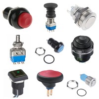 Interrupteur à bouton-poussoir IAR3F1700 Momentané Montage sur panneau Découpe de 16,2 mm SPST 24V cc IP65 IP67