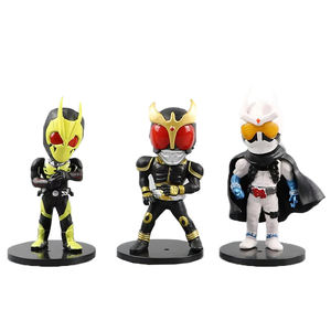 ของเล่นพีวีซีเรซินปรับแต่งได้คุณภาพสูงแอคชั่นแอนด์ทอย Q เวอร์ชัน6ชิ้น/เซ็ตท่าทางคนขี่สวมหน้ากากหุ่นอนิเมะคาเมนไรเดอร์ - Product Image 1