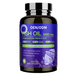 OEM/ODM Etichetta Privata <span class=keywords><strong>Olio</strong></span> <span class=keywords><strong>di</strong></span> <span class=keywords><strong>Pesce</strong></span> <span class=keywords><strong>di</strong></span> Acque Profonde 2200 Mg Capsule Softgel Integratore Omega3 per Adulti Durata <span class=keywords><strong>di</strong></span> Conservazione 36 Mesi Potenzia l'Immunità - Product Image 1