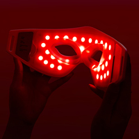 Masque pour les yeux à lumière rouge, appareil de beauté pour les cernes, poches, collagène, rajeunissement de la peau, vente en gros