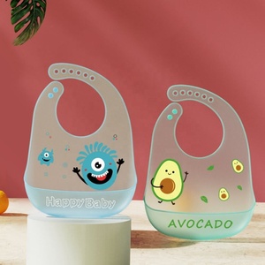 Bavoirs pour bébé en silicone imperméables et ajustables avec récupérateur de nourriture, sans BPA, imprimés de dessins animés mignons, pour l'alimentation - Vente en gros - Product Image 2