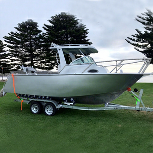 Nouveau style 6.25 m métal argent revêtement cabine centrale tour bateau <span class=keywords><strong>de</strong></span> pêche en aluminium - Product Image 1