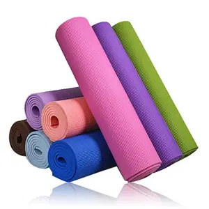 Venta al por mayor de alta calidad engrosada 6mm danza hogar portátil mudo Yoga estudio Fitness Mat PVC Yoga Mat