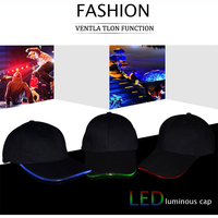 Le luci Ultra luminose si illuminano al buio cappello da Baseball a LED Unisex