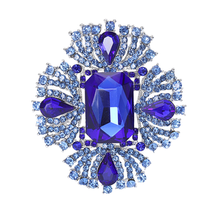 เข็มกลัดดอกไม้ขนาดใหญ่สำหรับเด็ก ทำจากโลหะผสมชุบทอง เหมาะสำหรับงานแต่งงาน งานหมั้น ของขวัญสุดหรู อุปกรณ์เสริมสำหรับกระเป๋า - Product Image 1