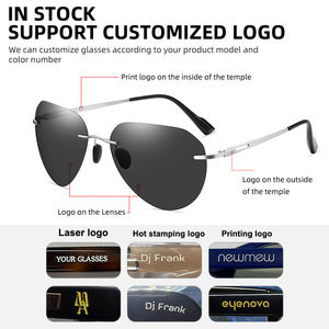 แว่นกันแดดโพลาไรซ์ทรงรี ดีไซน์ทันสมัย กรอบโลหะไทเทเนียมไร้ขอบ ลายดอกไม้ น้ำหนักเบา สไตล์วินเทจ แบบสั่งทำได้ ใช้ได้ทั้งกลางวันและกลางคืน เหมาะสำหรับขับรถ ใช้ได้ทั้งผู้ชายและผู้หญิง - Product Image 3