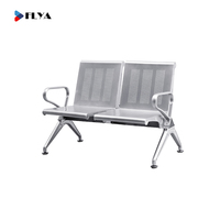 Chaise de repos en acier inoxydable couleur argent pour aéroport et plage, chaise visiteur, chaise d'attente d'aéroport – Bonnes ventes