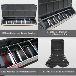 Comedero Doble para Cerdos, Resistente y Duradero |   Garantía <span class=keywords><strong>de</strong></span> Polímero <span class=keywords><strong>de</strong></span> Alta Densidad para Granjas Porcinas - Product Image 6