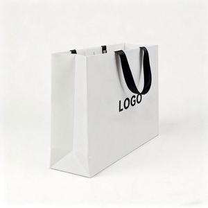 Sac en papier personnalisé pour cadeau de mariage, fabriqué en usine, avec logo imprimé et poignée - Product Image 1