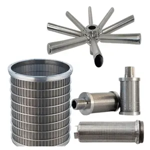 Stainless Steel Wedge Wire Filter Element for Wedge wire candle filters KRD screen cartridge for industrial