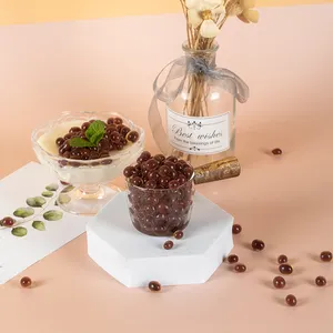 Nhà Máy Bán Hàng Trực Tiếp 1.2Kg Nướng-Hạt dẻ Hương Vị Popping Boba Dừa Trà Bong Bóng Chi Nhánh Đặc Biệt Ngay Lập Tức Popping Bursting Boba