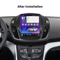 Navegador GPS MEKEDE con Pantalla de 9.7 Pulgadas, CarPlay, Android Auto, 8 Núcleos, WiFi, 4G LTE y Ventilador de Refrigeración para Ford Kuga Escape 2013-2015