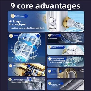 ระบบกรองตะกอนแบบหมุนได้ ใช้ซ้ำได้ สำหรับบ้านทั้งหลัง ระบบกรองน้ำภายนอกอาคาร ระบบกรองล่วงหน้า สำหรับบ้าน น้ำประปา น้ำบาดาล ปลอดสาร BPA ผลิตจากสแตนเลส - Product Image 5