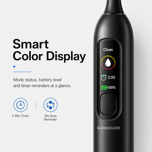 Spazzolino Elettrico con Display LCD Intelligente, Ricaricabile, Impermeabile, Dispositivo per Cura Orale, Sbiancamento e Pulizia dei Denti, Spazzolino Sonico - Product Image 2
