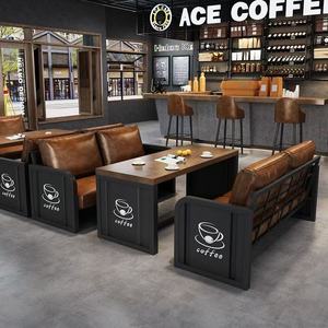 Set di mobili in stile industriale Bar stand divani tavoli per bistrot, caffetteria, libreria taverna del negozio di tè del latte - Product Image 4