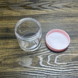 Emballage cosmétique alimentaire en gros, pot en plastique transparent PET de 250 ml (8 oz) pour crème cosmétique avec couvercle rose, bleu ou vert - Product Image 4