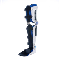 AMAIN Appareil de fixation orthopédique réglable à la taille et à l'articulation du genou et de la hanche Appareil de fixation pour la marche pour paraplégique