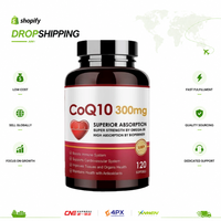 Fournisseurs de produits de suppléments pour la santé cardiaque à absorption élevée, CoQ10 300mg en gélules molles BioPerine Omega-3, livraison rapide DDP, dropshipping