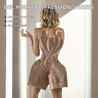 LUXE BBL Shapewear à fermeture éclair, à maintien ferme, post-opératoire (Phase 1), respirant, écologique, en mousseline, rembourré pour les fesses, avec rembourrage épais pour les hanches
