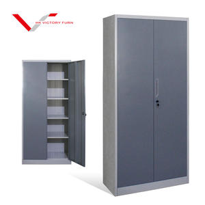 Estructura KD Fácil de montar Muebles de oficina Gabinete archivador de metal de <span class=keywords><strong>2</strong></span> puertas Gabinete de almacenamiento de archivo de acero - Product Image 6