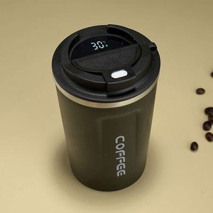 Stainless Steel Tumbler Vacuum Flask With Temperature Display For Travel Minimalist Design In Multiple Colors - Product Image 4